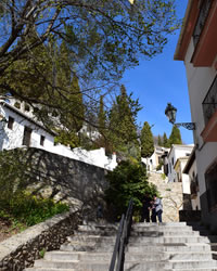 stairs in narrow streets of realejo