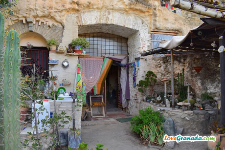 actual house in a a cave