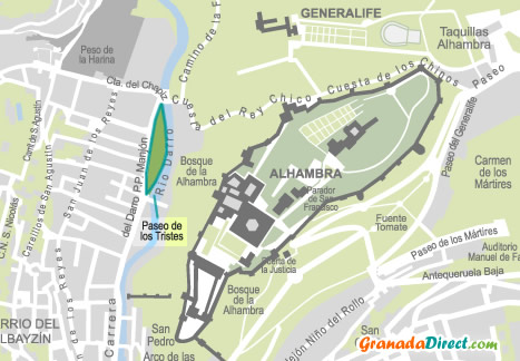paseo tristes location map