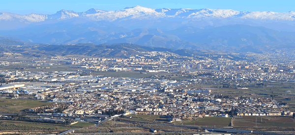 view of granada and sierra nevada in the background