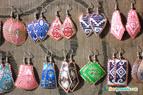 display of earings