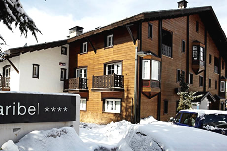 hotel maribel from outside in sierra nevada