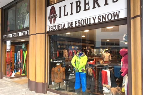 iliberis entrance to the shop and showcase