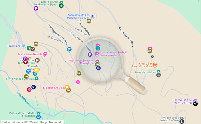 map of places in pradollano