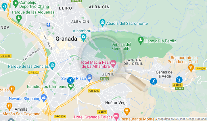 map of cheap ski shops in granada