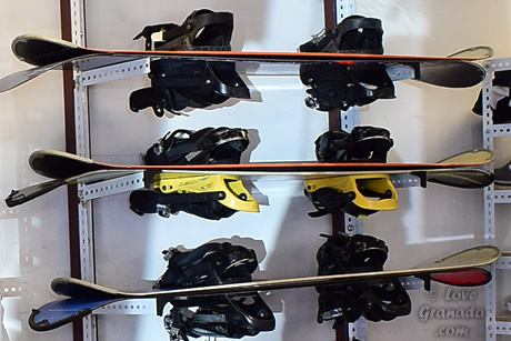 masis 4 snowboards on shelf