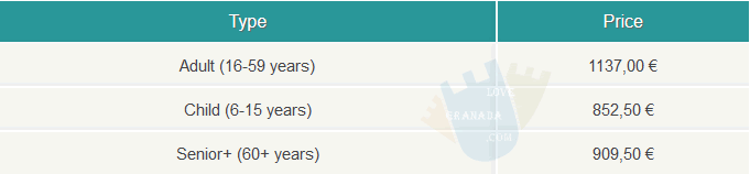 prices of family forfait