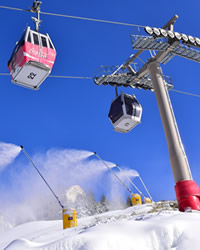 ski lift borreguiles in sierra nevada