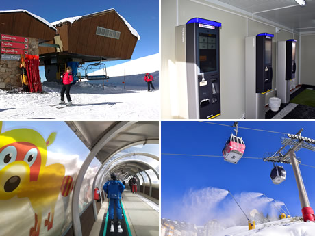 entrance siwth ski pass to the ski lift borreguiles