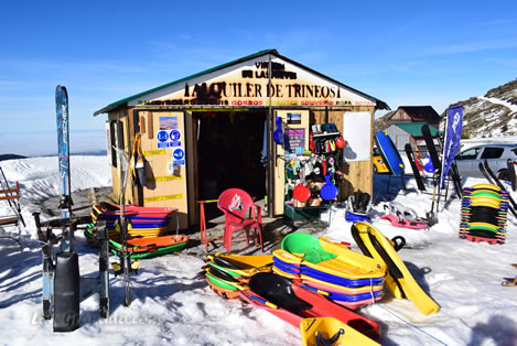 sledges in sierra nevada