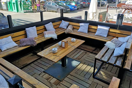 terrace in vivac restaurant