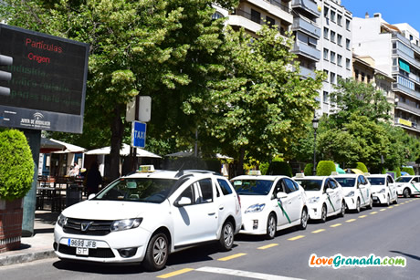 taxi stand at plaza nueva