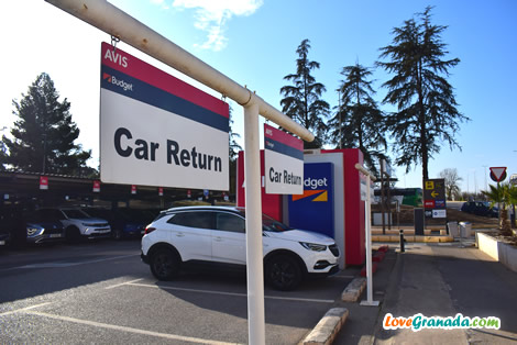 avis car return at the arirport