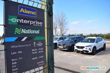 rental parking opening hours