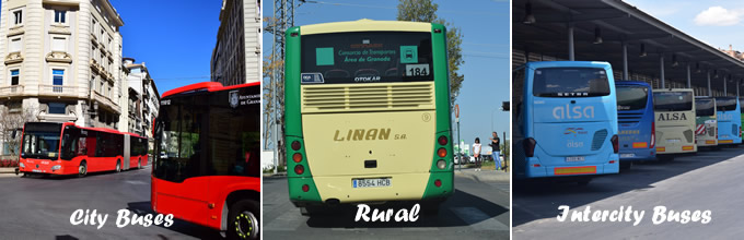 city, rural and intercity buses