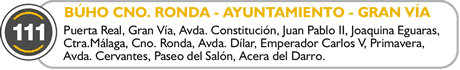route nocturna 111 circular