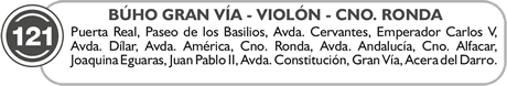 route buho 121 circular