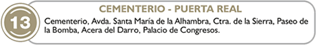 route 13, cementerio, puerta real