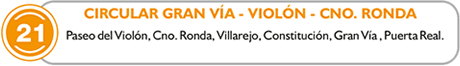 route 21, circular, gran via, violon, cno de ronda