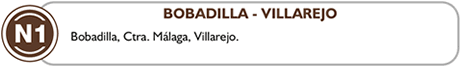 route n1, bobadilla, villarejo