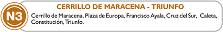route n3, cerillo de maracena, triunfo