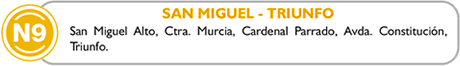 route n9, san miguel, triunfo