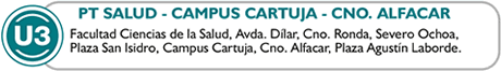 route u3, pt salud, campus cartuja, cno alfacar