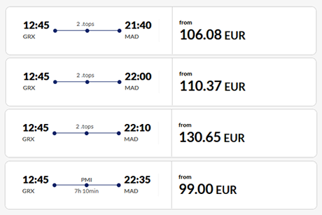 granada volotea ticket