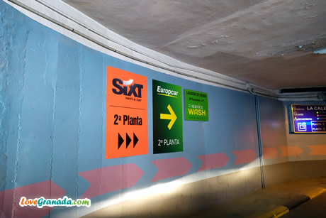 walk through the parking lot of the caleta