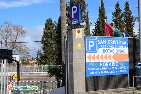 view of san cristobal car park