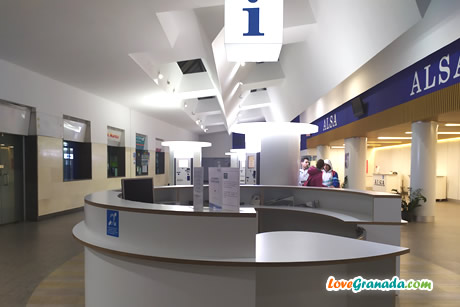 customer service and information at the entrance