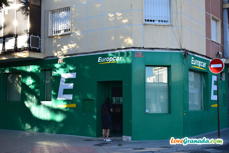car rental europcar in granada train station