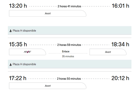 schedules granada seville