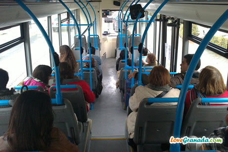 village bus interior